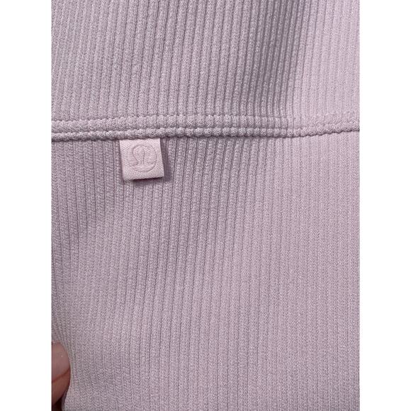 Lululemon Perfectly Oversized Sweatshirt Women’s 6 Pink LS Ribbed Crew Neck Soft - Picture 3 of 4